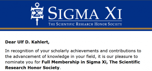 Nomination in scientific society